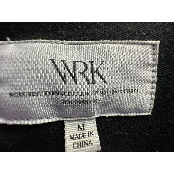 New! WRK M Classic Slim Fit Bomber Jacket $198 Alpha Industries Flight Black - Picture 9 of 10